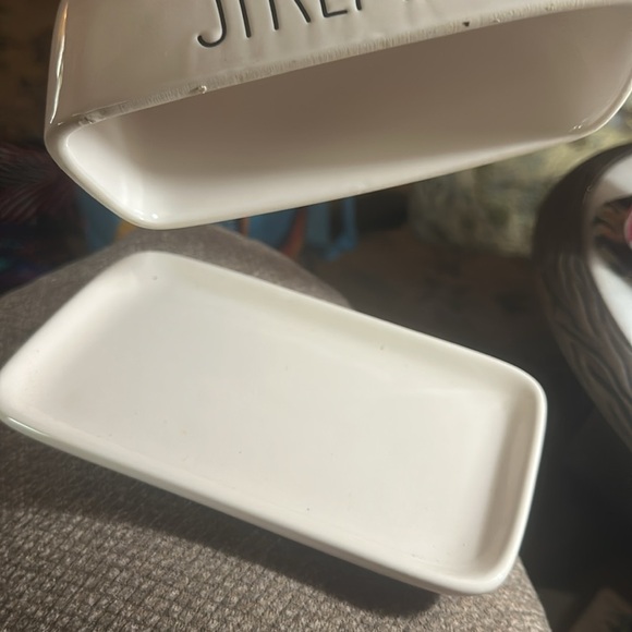 Rae Dunn Spread Butter Dish Ceramic Artisan Collection by Magenta - Picture 2 of 4